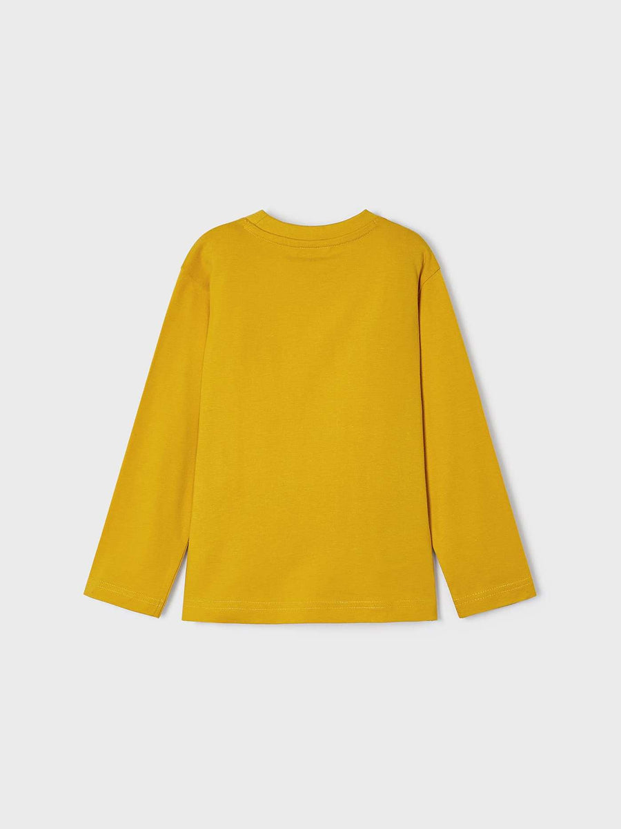 Camisola "raceway" Mostarda (Amarelo Ocre)  para Menino - Mayoral