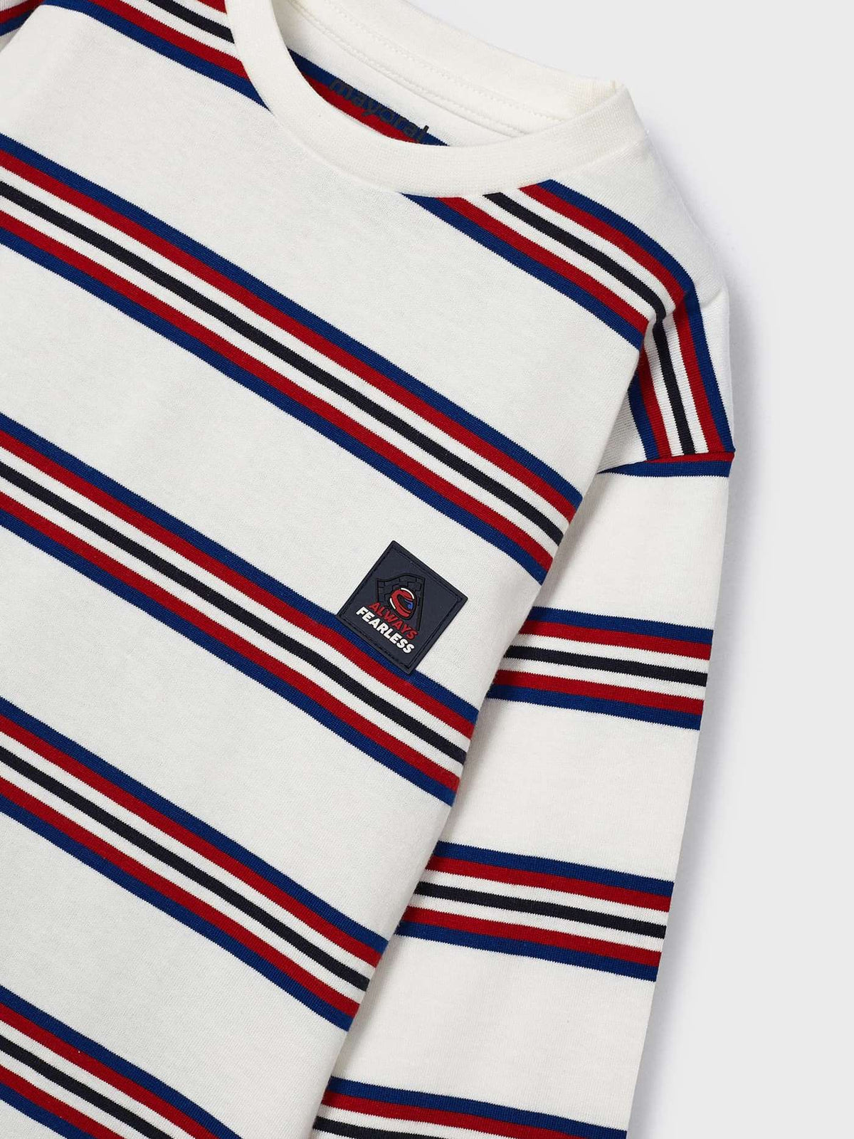 Camiseta riscas Nata (Creme / Pérola)  para Menino - Mayoral