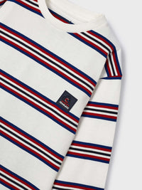 Camiseta riscas Nata (Creme / Pérola)  para Menino - Mayoral