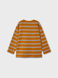 Camiseta riscas Ocre (Amarelo Ocre)  para Menino - Mayoral