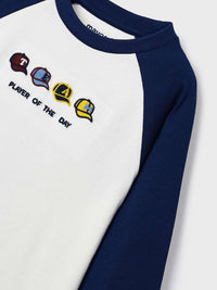 Camisola ranglan Marinho (Marinho)  para Menino - Mayoral