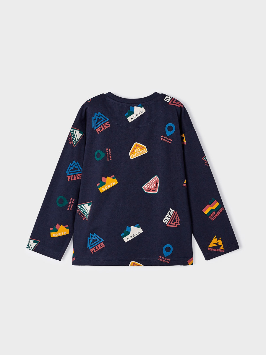 Camisola "all over print" Azul escur (Marinho)  para Menino - Mayoral