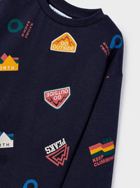 Camisola "all over print" Azul escur (Marinho)  para Menino - Mayoral
