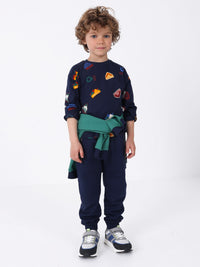 Camisola "all over print" Azul escur (Marinho)  para Menino - Mayoral