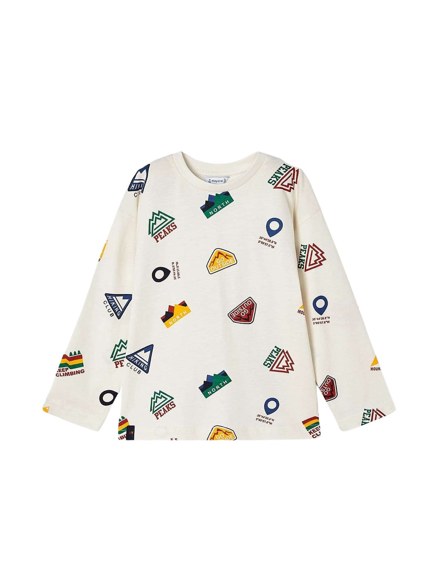 Camisola "all over print" Glaciar (Turquesa)  para Menino - Mayoral