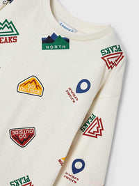 Camisola "all over print" Glaciar (Turquesa)  para Menino - Mayoral