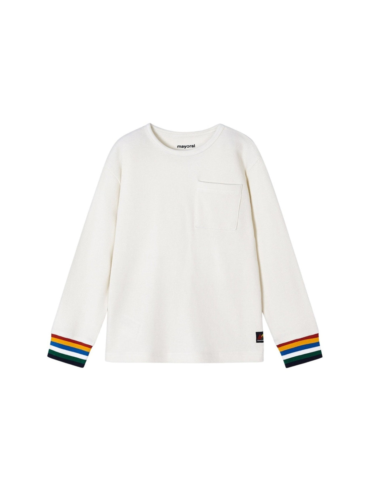 Camisola malha gofrada Glaciar (Creme / Pérola)  para Menino - Mayoral