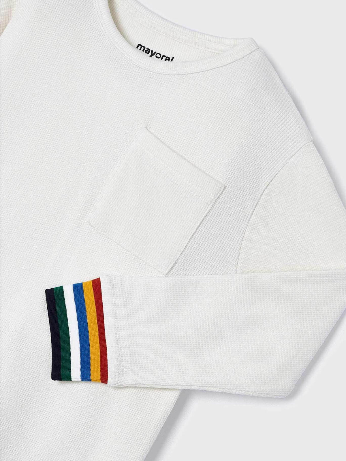 Camisola malha gofrada Glaciar (Creme / Pérola)  para Menino - Mayoral
