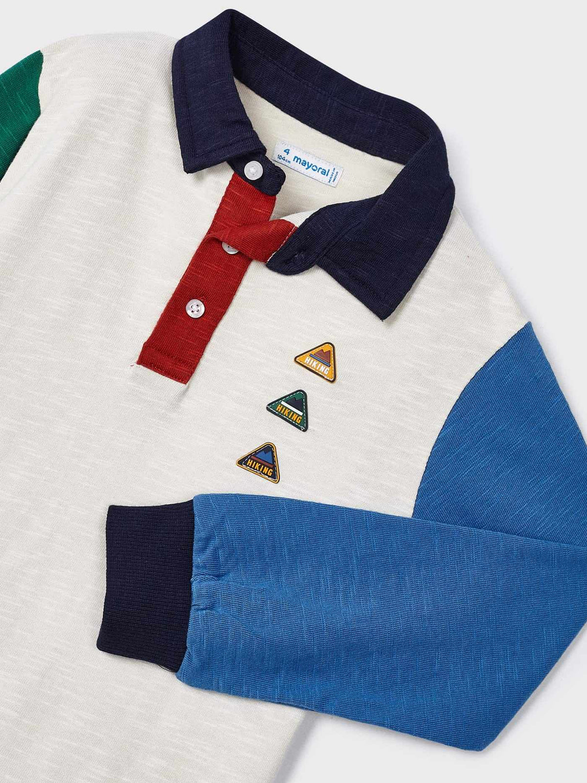 Polo m/comp. flame Oceano (Azul)  para Menino - Mayoral