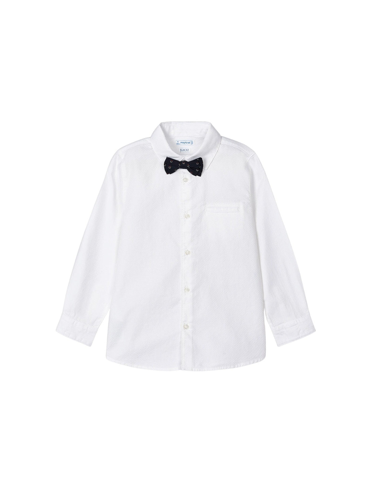Camisa m/comp. clássica laço Branco (Branco)  para Menino - Mayoral