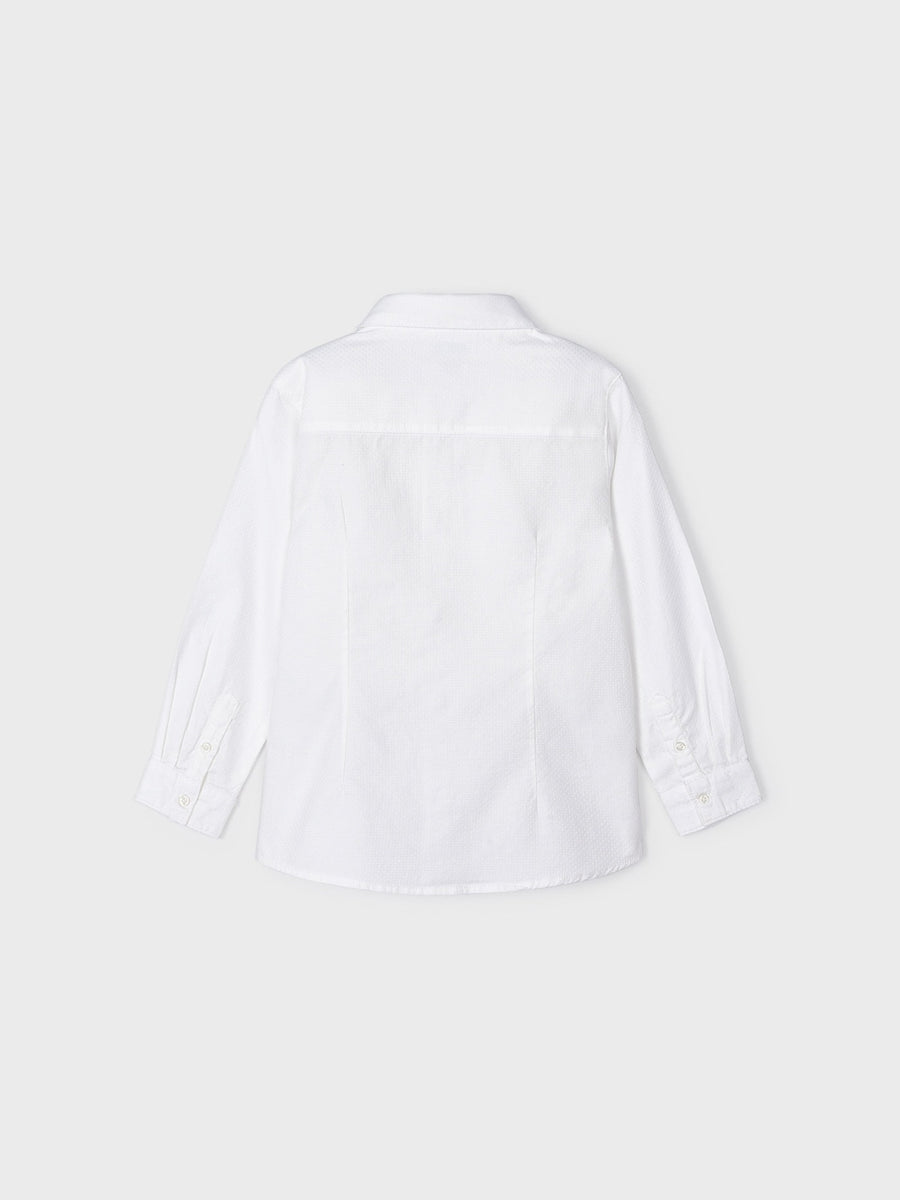 Camisa m/comp. clássica laço Branco (Branco)  para Menino - Mayoral