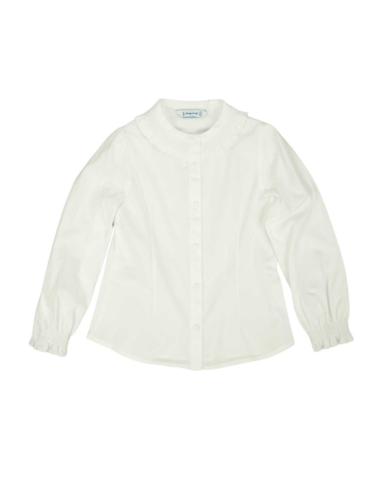 Blusa popelin Branco (Branco)  para Menina - Mayoral