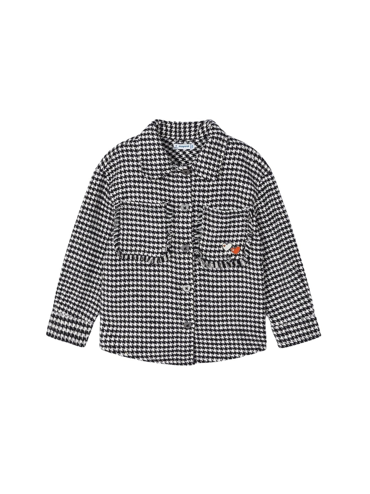 Sobrecamisa xadrez Preto (Preto)  para Menina - Mayoral
