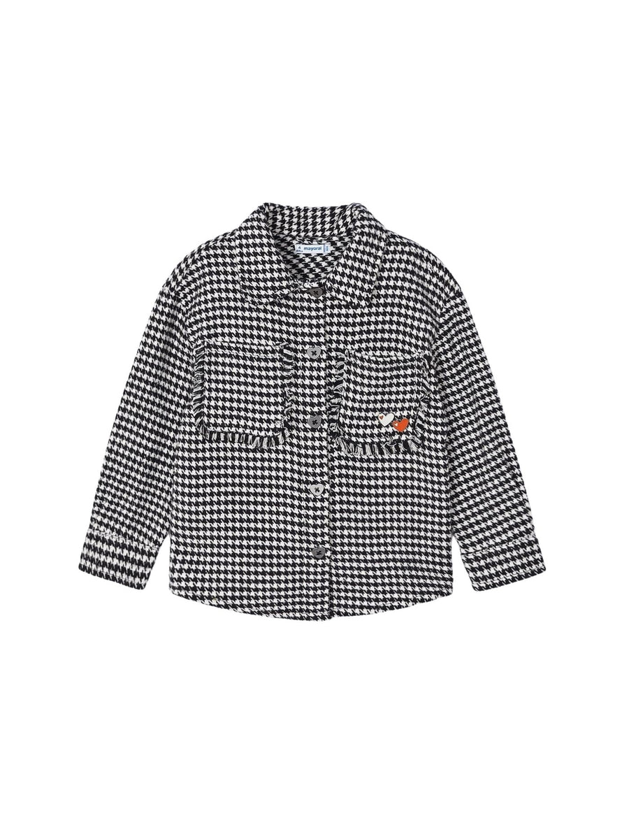 Sobrecamisa xadrez Preto (Preto)  para Menina - Mayoral