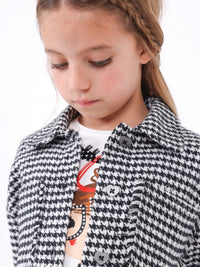 Sobrecamisa xadrez Preto (Preto)  para Menina - Mayoral
