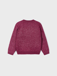 Jersey flores bordadas Morang vig (Bordeaux)  para Menina - Mayoral