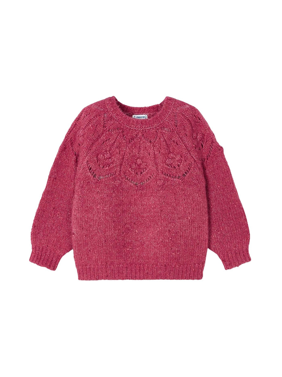 Jersey estruturado Cereja (Bordeaux)  para Menina - Mayoral