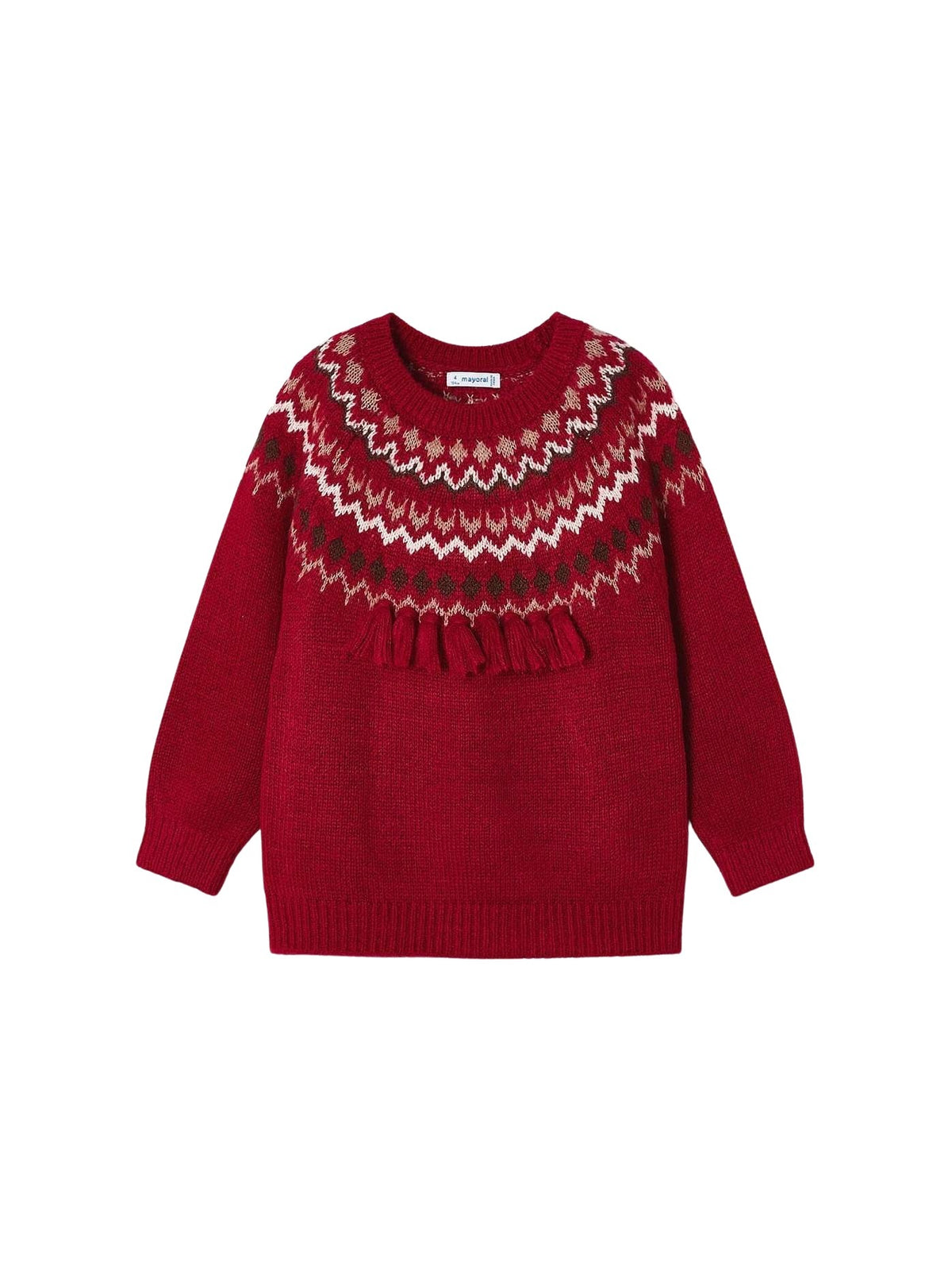 Jersey jacquard Vermelho (Vermelho)  para Menina - Mayoral