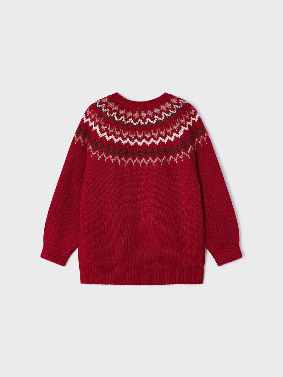 Jersey jacquard Vermelho (Vermelho)  para Menina - Mayoral