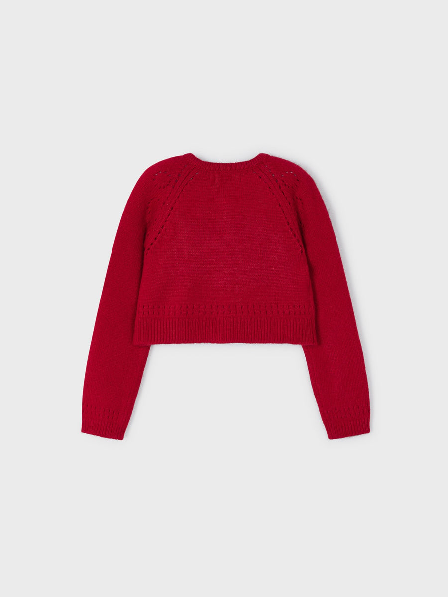 Casaco tricô Vermelho (Vermelho)  para Menina - Mayoral