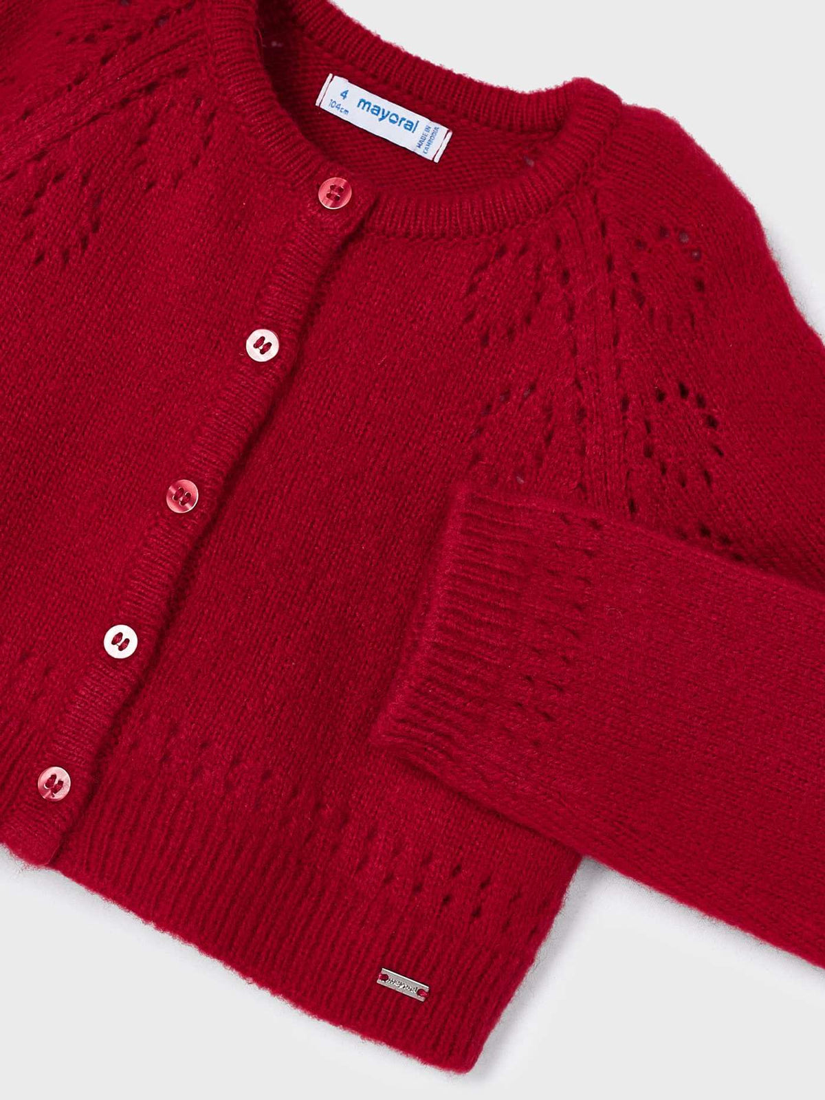 Casaco tricô Vermelho (Vermelho)  para Menina - Mayoral
