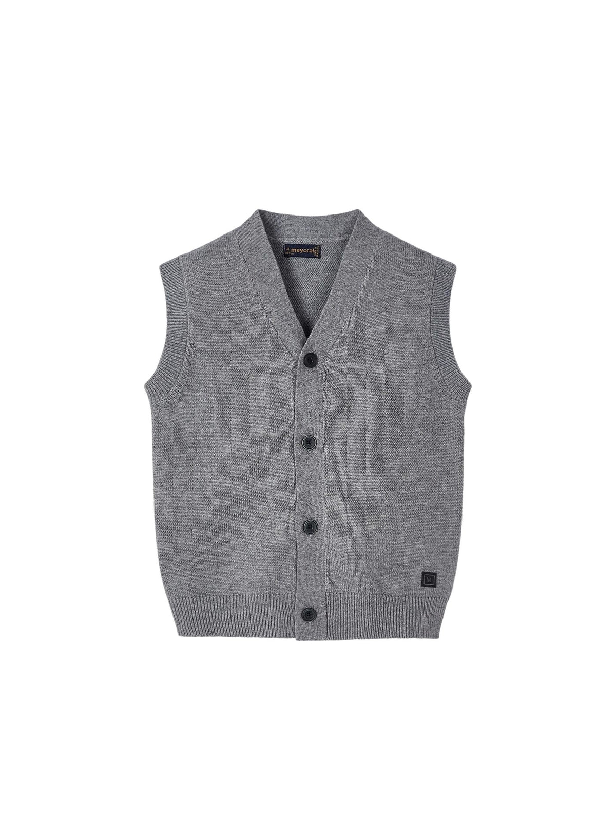 Colete tricot Cromo vig (Cinza)  para Menino - Mayoral