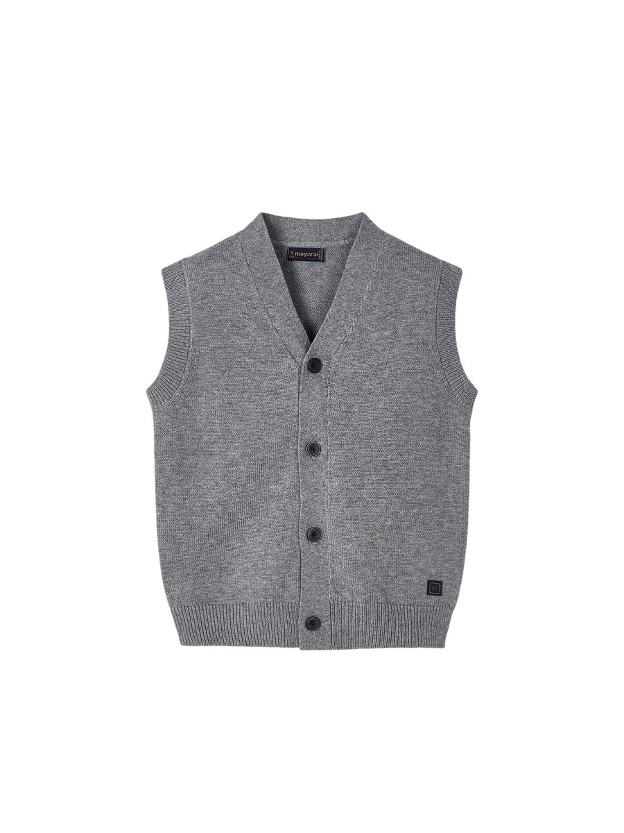 Colete tricot Cromo vig (Cinza)  para Menino - Mayoral