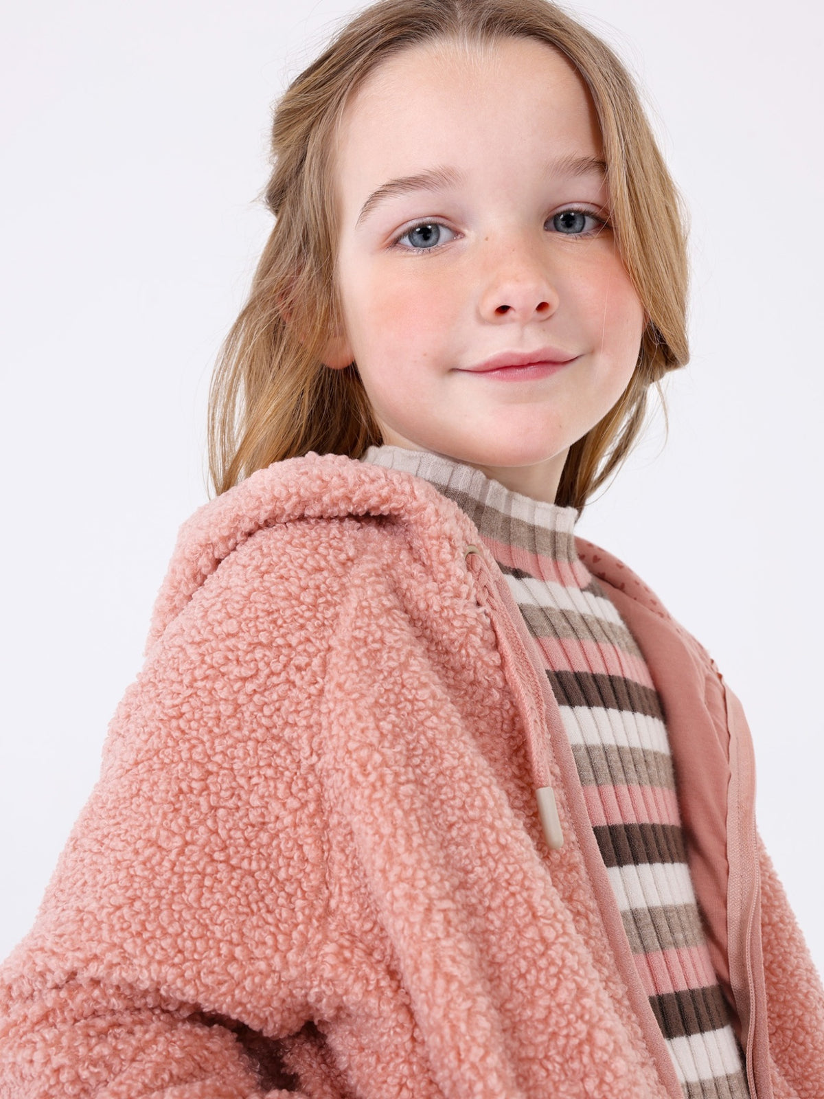 Casaco rizo Nude (Rosa)  para Menina - Mayoral