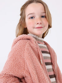 Casaco rizo Nude (Rosa)  para Menina - Mayoral