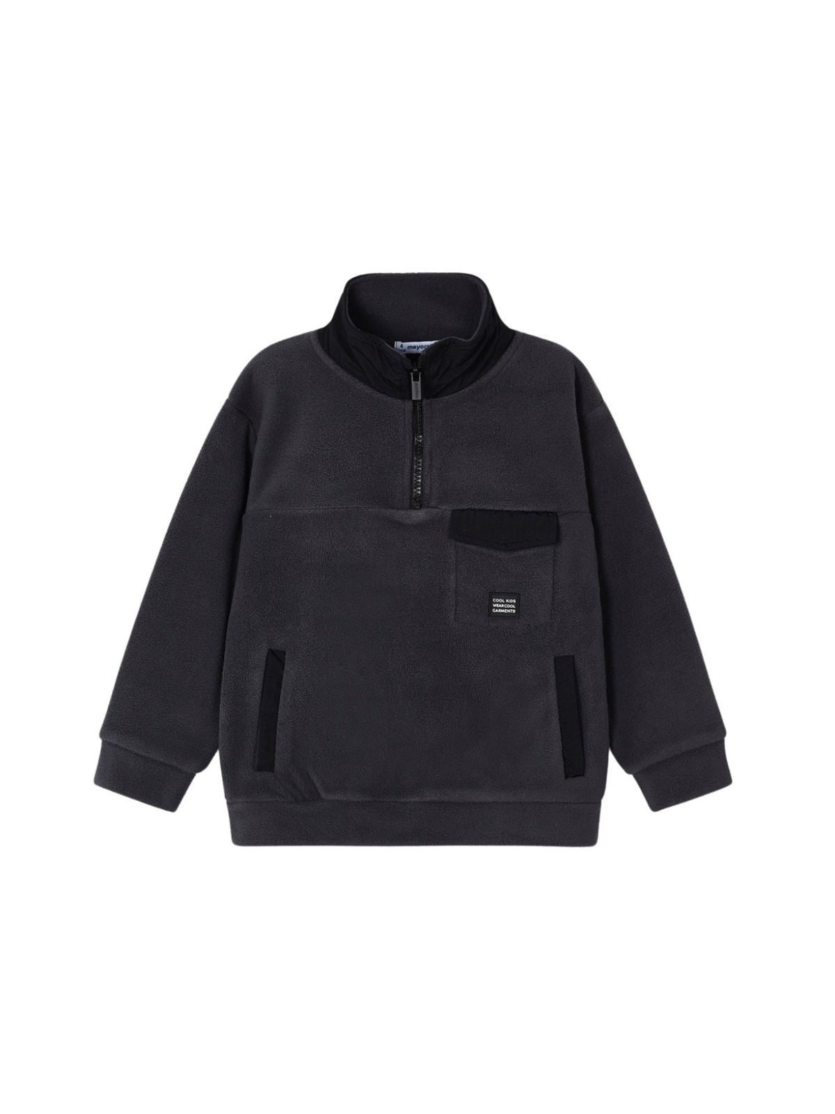 Sweat polar combinada Cinza escu (Cinza Escuro)  para Menino - Mayoral