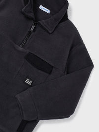 Sweat polar combinada Cinza escu (Cinza Escuro)  para Menino - Mayoral