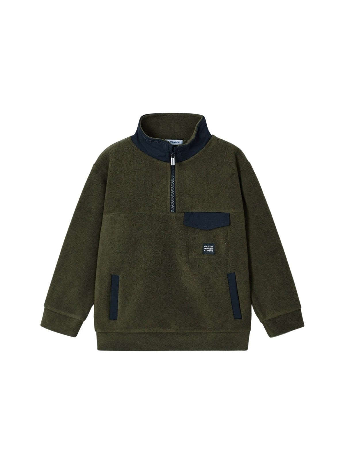 Sweat polar combinada Oregano (Verde Tropa)  para Menino - Mayoral