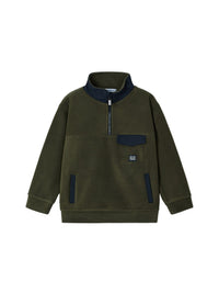 Sweat polar combinada Oregano (Verde Tropa)  para Menino - Mayoral