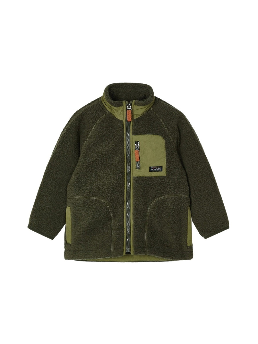 Casaco polar combinado Oregano (Verde Tropa)  para Menino - Mayoral