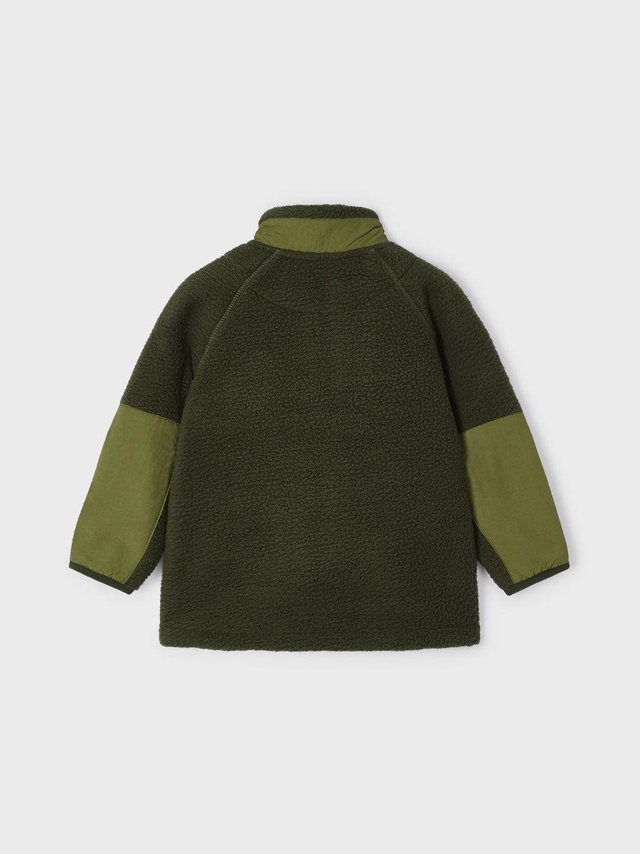 Casaco polar combinado Oregano (Verde Tropa)  para Menino - Mayoral