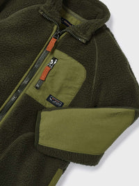 Casaco polar combinado Oregano (Verde Tropa)  para Menino - Mayoral