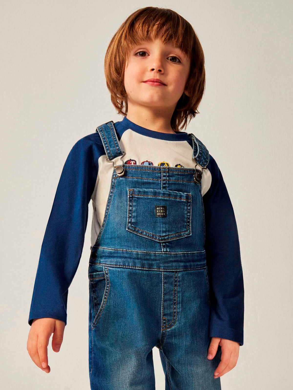 Jardineira denim Azul ganga (Ganga)  para Menino - Mayoral