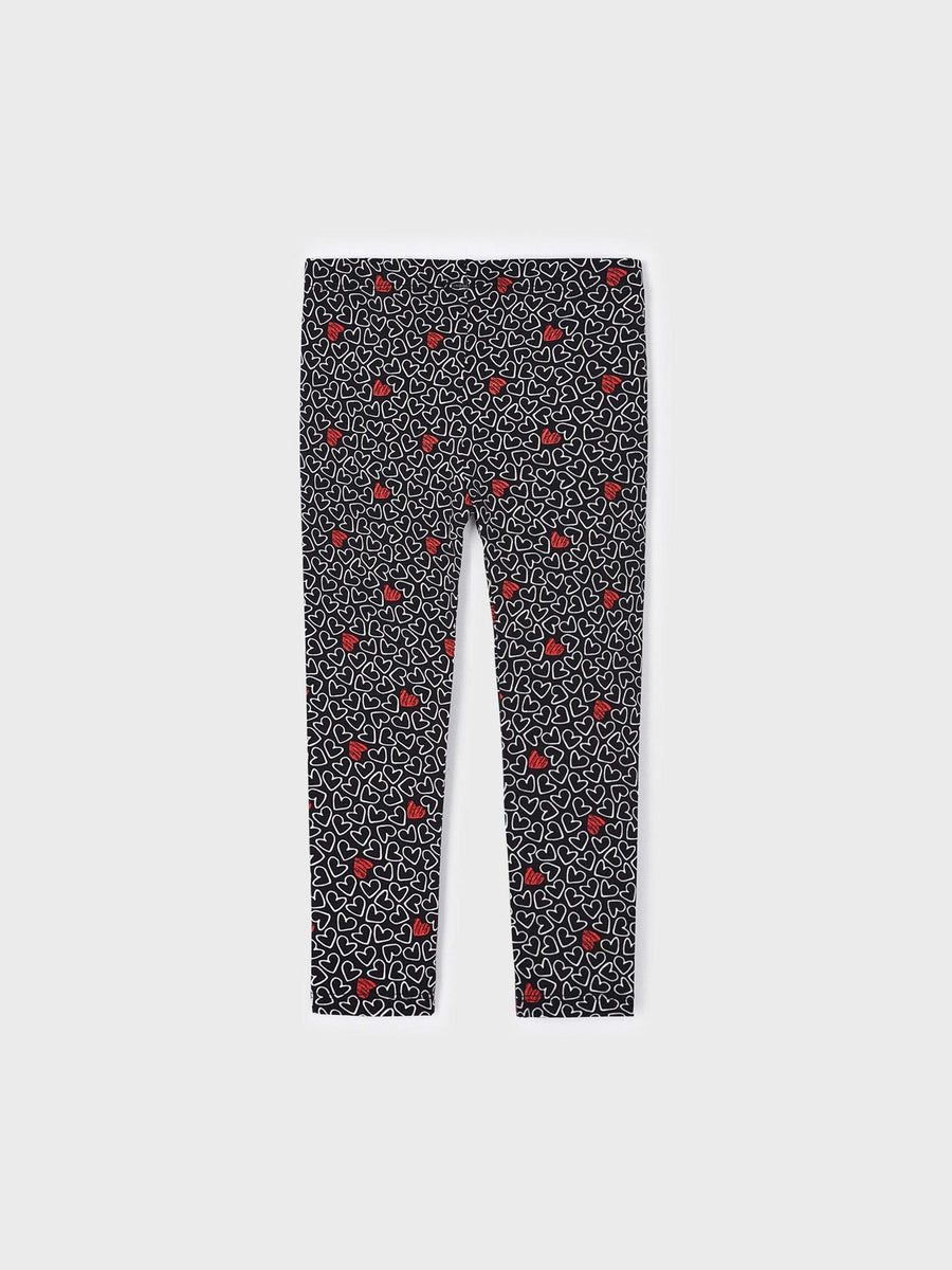 Leggings Corações (Cinza Escuro)  para Menina - Mayoral