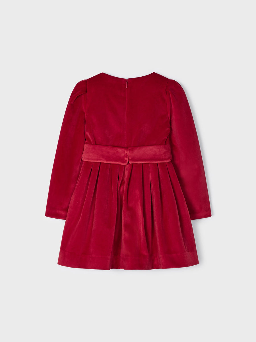 Vestido terciopêlo Vermelho (Vermelho)  para Menina - Mayoral