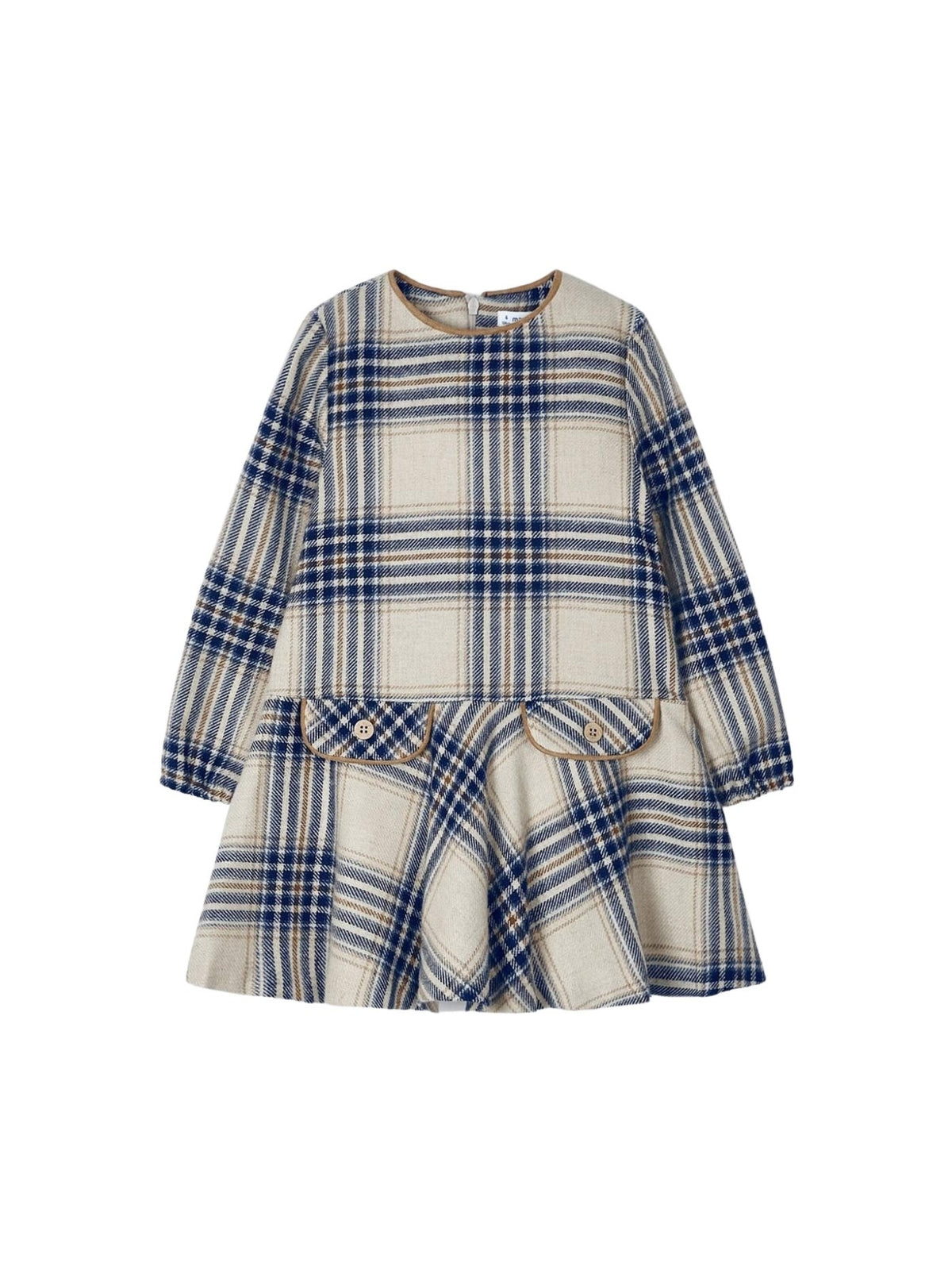 Vestido xadrez Marinho (Marinho)  para Menina - Mayoral