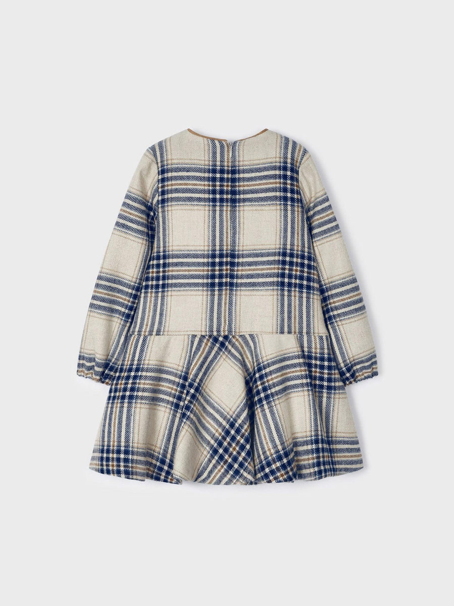 Vestido xadrez Marinho (Marinho)  para Menina - Mayoral