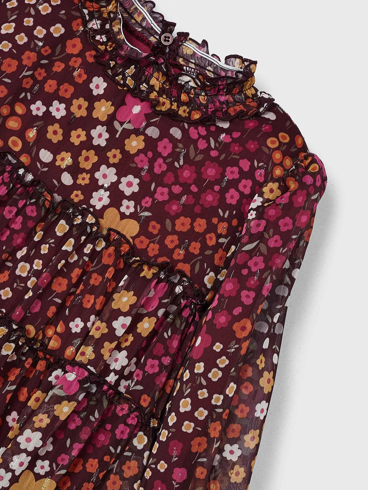 Vestido estampado Amora (Bordeaux)  para Menina - Mayoral