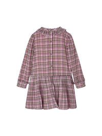 Vestido xadrez gasa Orquídea (Rosa Velho)  para Menina - Mayoral