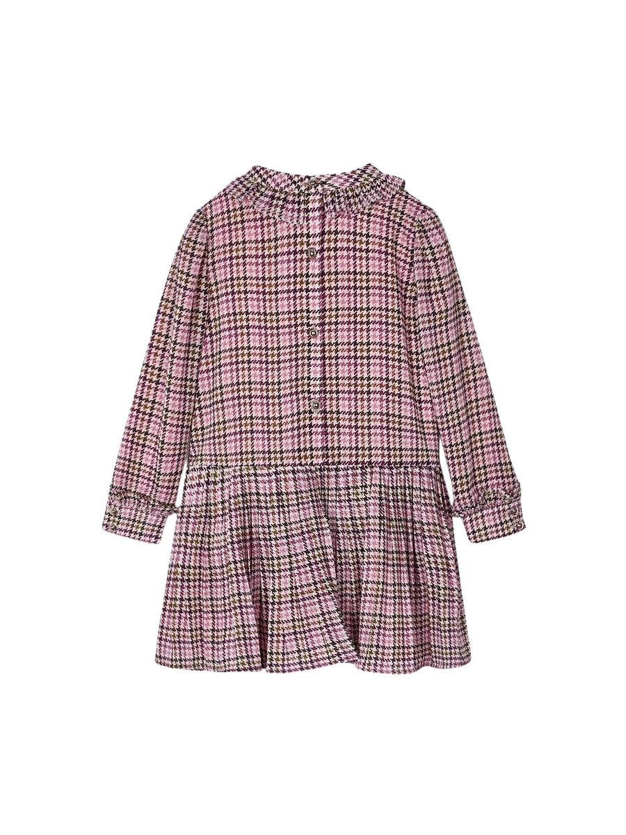 Vestido xadrez gasa Orquídea (Rosa Velho)  para Menina - Mayoral