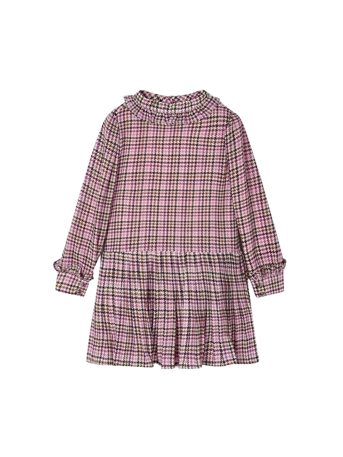 Vestido xadrez gasa Orquídea (Rosa Velho)  para Menina - Mayoral