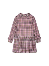 Vestido xadrez gasa Orquídea (Rosa Velho)  para Menina - Mayoral