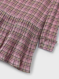Vestido xadrez gasa Orquídea (Rosa Velho)  para Menina - Mayoral