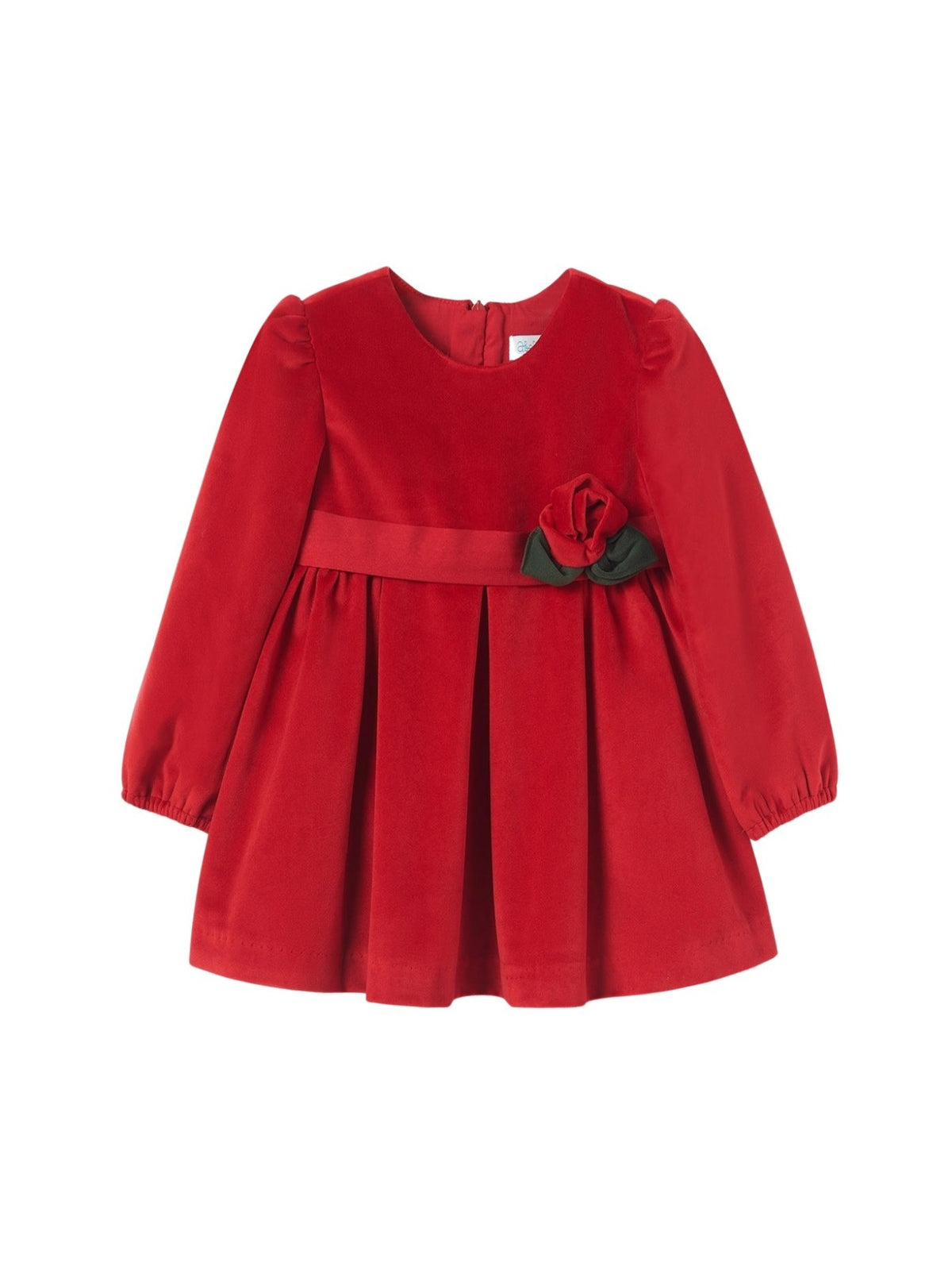 Vestido terciopêlo Vermelho (Vermelho)  para Bebé Menina - Abel & Lula