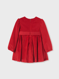 Vestido terciopêlo Vermelho (Vermelho)  para Bebé Menina - Abel & Lula
