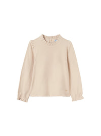 Camisola gola alta glitter Bege (Bege)  para Menina - Abel & Lula